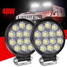 5" Inch Driving Fog Lamp Pod Off-Road Tractor 4WD ATV 48W LED Work Light Bar US