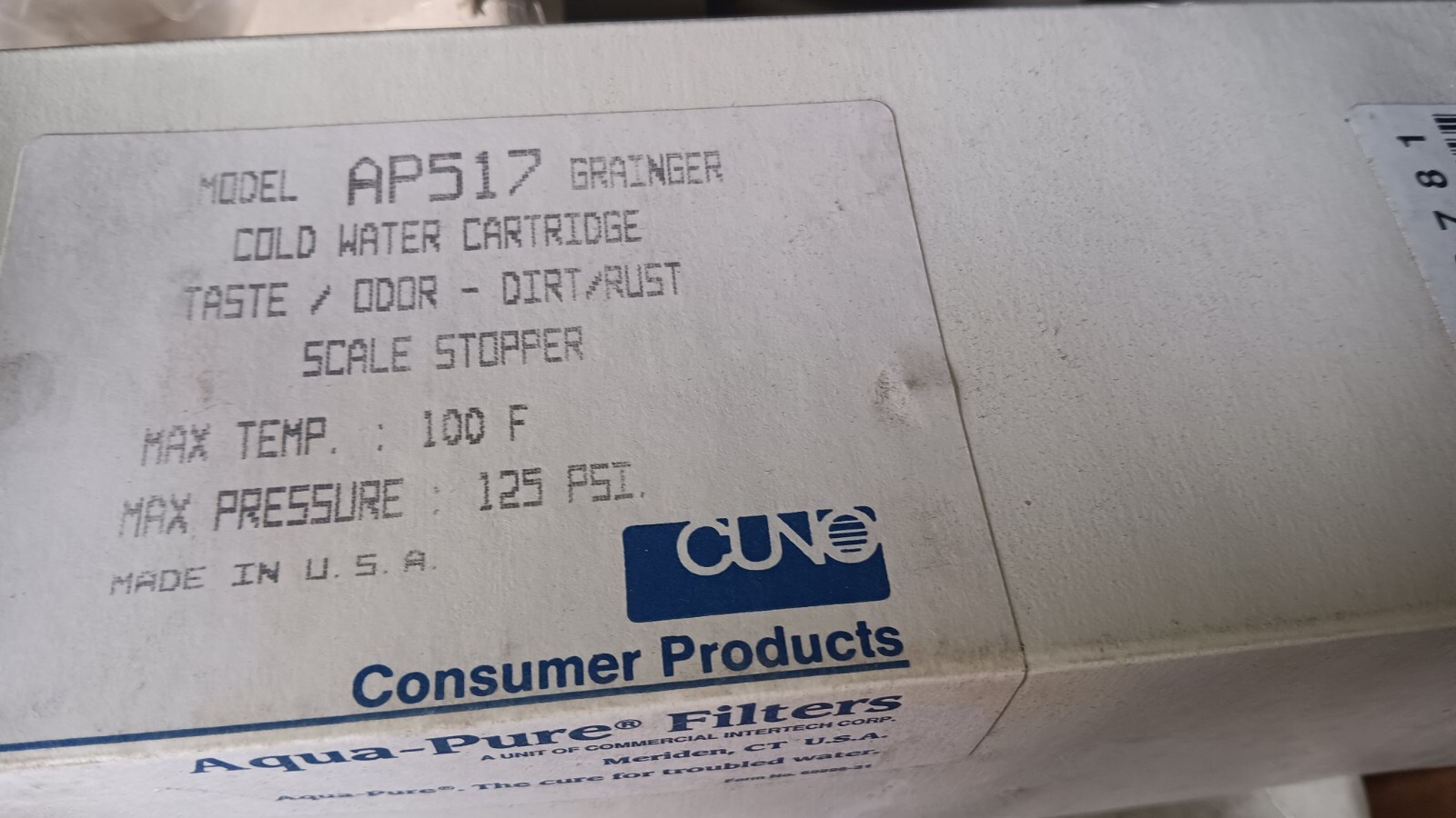 Aqua Pure-AP510-Under Sink-AP517 Cartridge-Triple Action-Wat