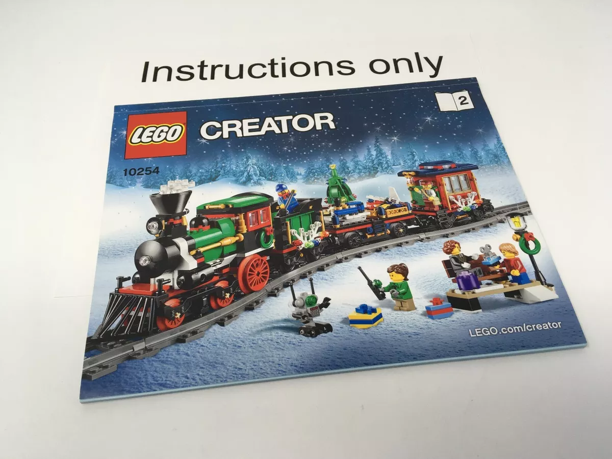 ONLY instruction Book 2 two Lego 10254 Creator Winter Holiday Train no bricks