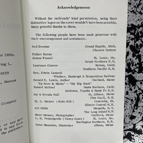 Fish Bones Hoboing in the 1930s Rock Island Maine ME History Book Irving Stevens - Imagen 5 de 10