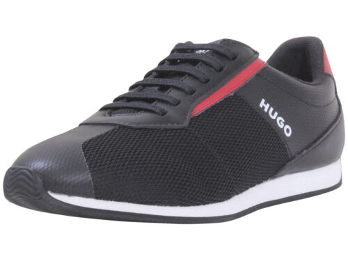 Hugo Boss Men's Cyden Sneakers Black Mesh Low-Top Shoes - Picture 1 of 8