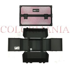 BEAUTY VALIGIA PORTA TRUCCO MAKE UP CON STRASS ROSA PROFESSIONALE ESTETISTA 