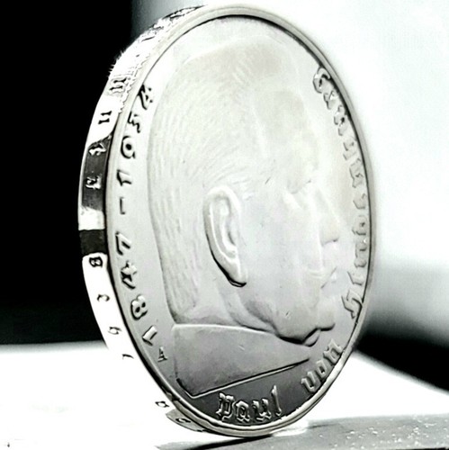 Nazi Germany *Beautiful* Genuine WW2 Third Reich 2 Reichsmark 62.5% Silver Coin - Picture 6 of 8