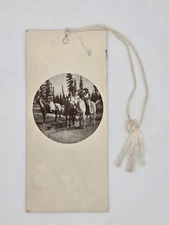 Vtg Equine Taylor Tally Bookmark Ladies Horse Riding