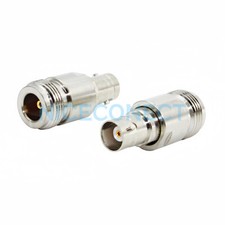 1x N-Type Female Jack To BNC Female Jack Straight Coaxial Connector Adapter New