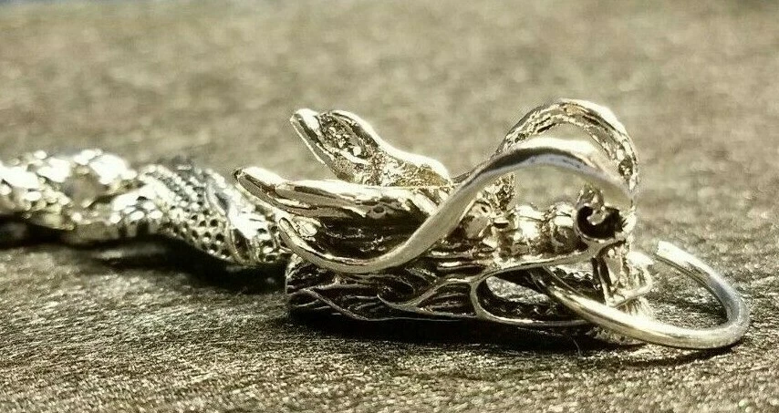 Dragon Bracelet Silver Plated 8