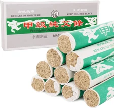 Pure Moxa Rolls, Handmade Natural Mild Moxibustion Mugwort Sticks Chin