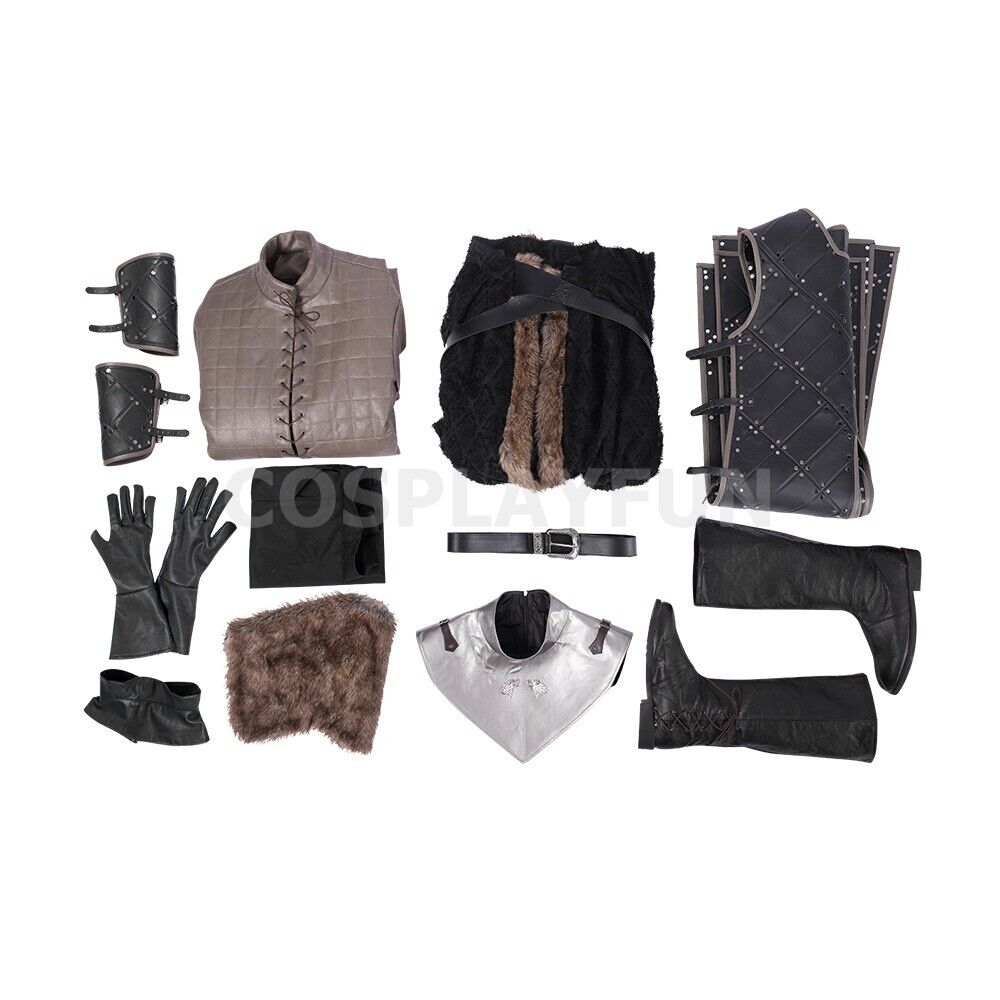 Game of Thrones Season 8 Jon Snow Cosplay Costume with Cloak Game of Thrones Season 8 Jon Snow Cosplay Costume with Cloak