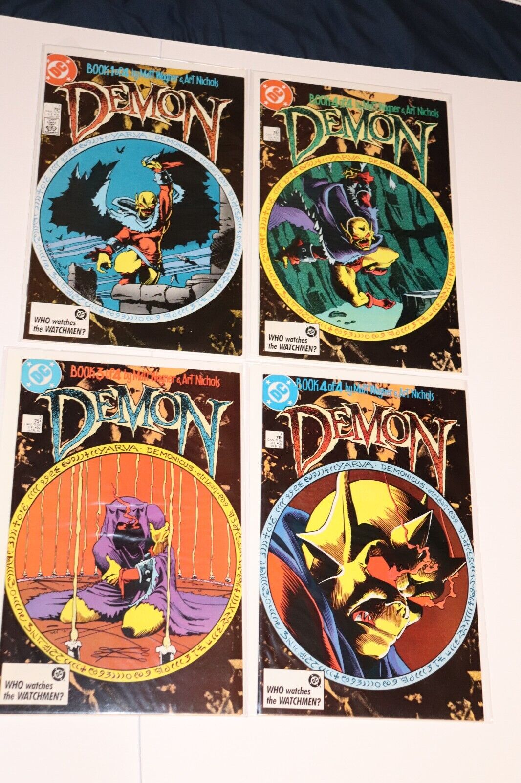 DEMON -  DC COMICS LOT OF FOUR COMICS - #1 to #4 , 1987
