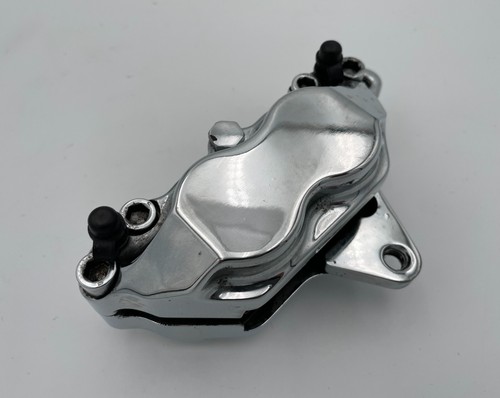 Hawg Halters Inc Harley Davidson Chrome 4 Piston Dual Disc Front Brake Calipers - Picture 6 of 24