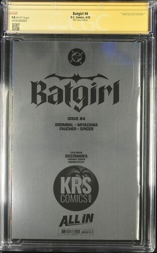 Batgirl 4 CGC 9.8 signed by Sozomaika Megacon Exclusive Foil Virgin CGC 9.8 - Picture 2 of 2