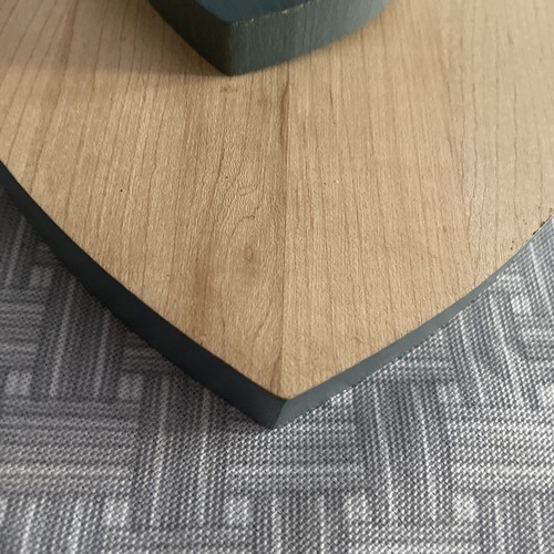 Vintage Heart Cutting/Charcuterie Board Blue Trim With Small Blue Heart - Bild 3 von 10