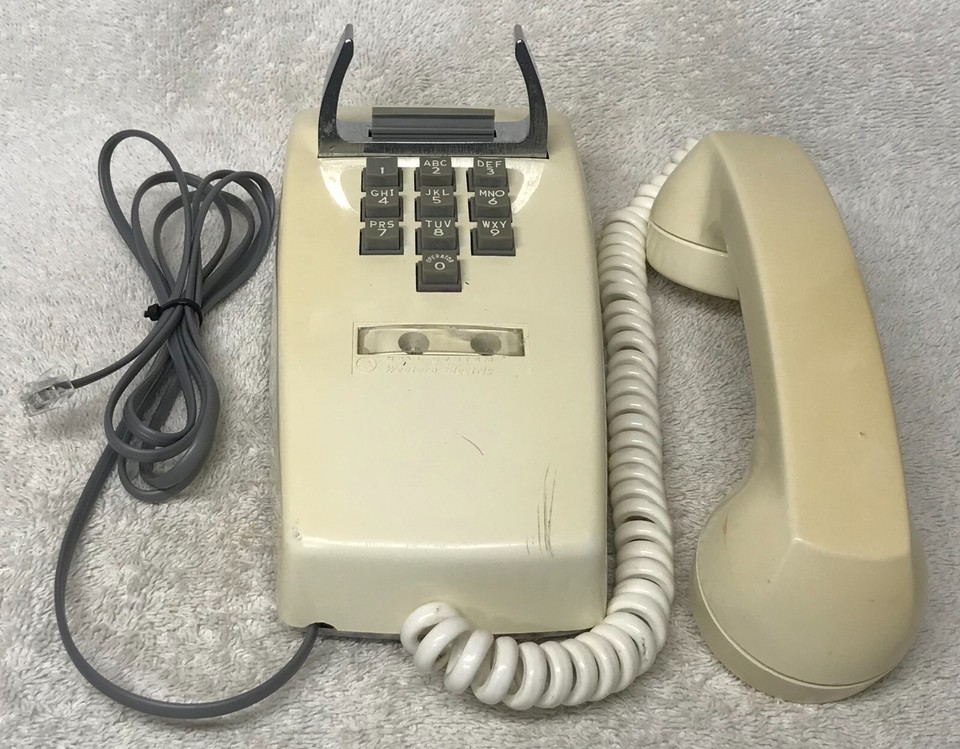 Rare Vintage 1960s WESTERN ELECTRIC 1554B Ten 10 Key WHITE Wall Mount