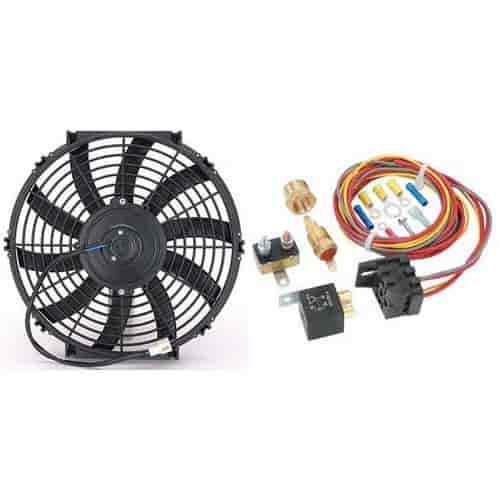 JEGS 52101K Electric Fan & TemperatureControlled Fan Harness & Relay Kit Includ for sale online