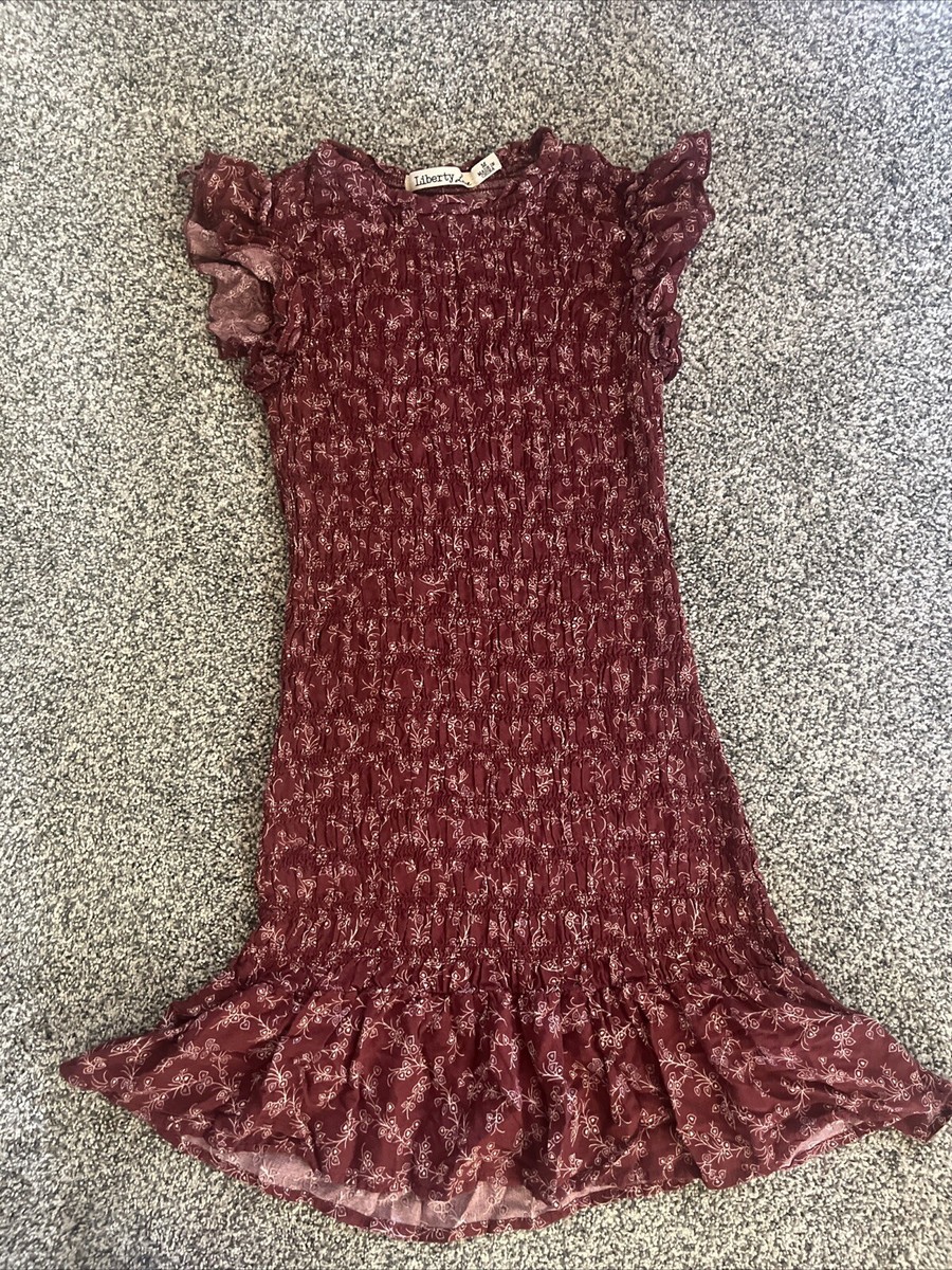 Liberty Love Bodycon Stretch Burgundy Dress Size X Small Medium | eBay