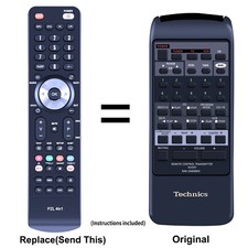 Telecomando di ricambio RAK-SA008MH per Technics SAGX350 SDS2400 SCS2450