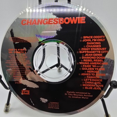 (DISC ONLY) Changes David Bowie CD 1990 Rykodisc 18 Greatest Rare UK EMI Import