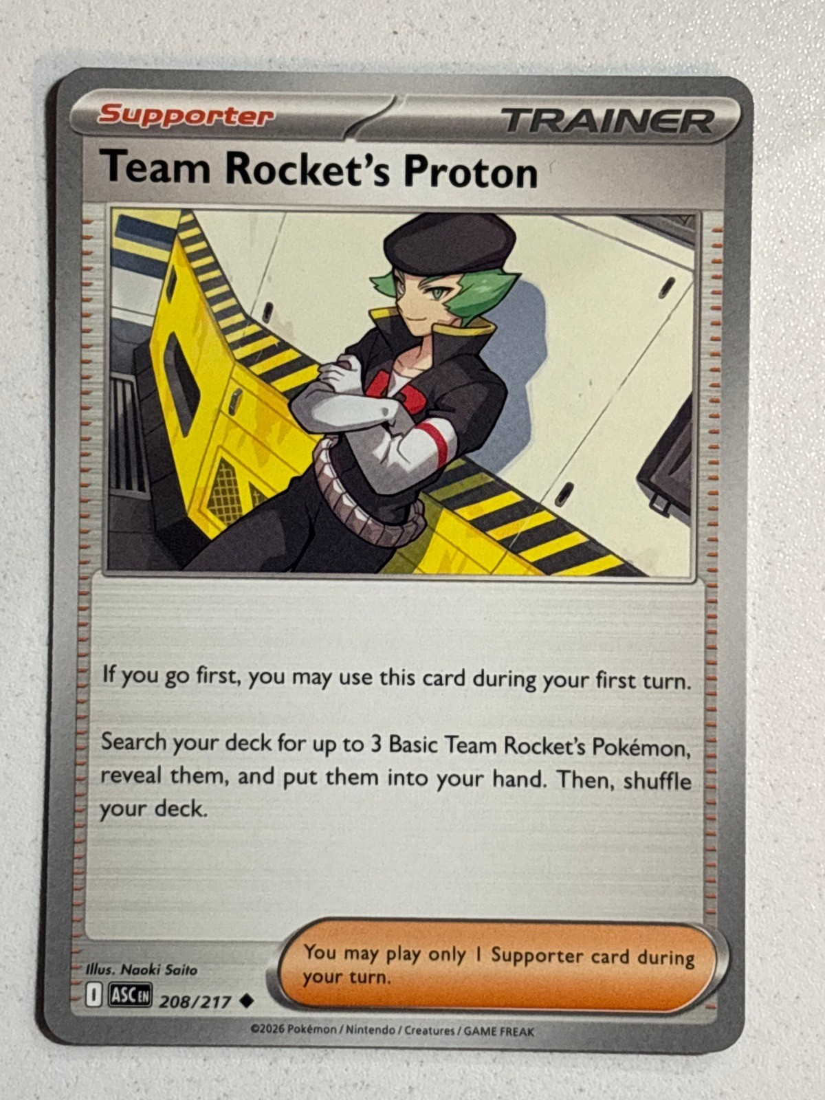 Team Rocket's Proton Uncommon ME: Ascended Heroes 208/217 NM