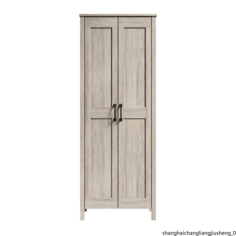 Armario de almacenamiento de dos puertas, acabado de arce de resorte, moderno Foto 2 de 4