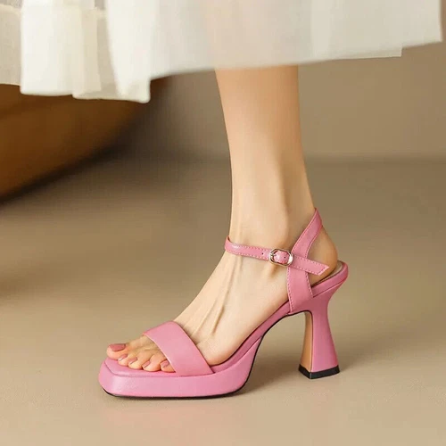 Women Platform High Heels Summer Fashion Sandals Thick Heel Pumps Party Shoes - Picture 11 of 20