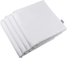 4-Pack 100 Cotton Comfortable Solid Decorative Throw Pillow Case, Square Cushio