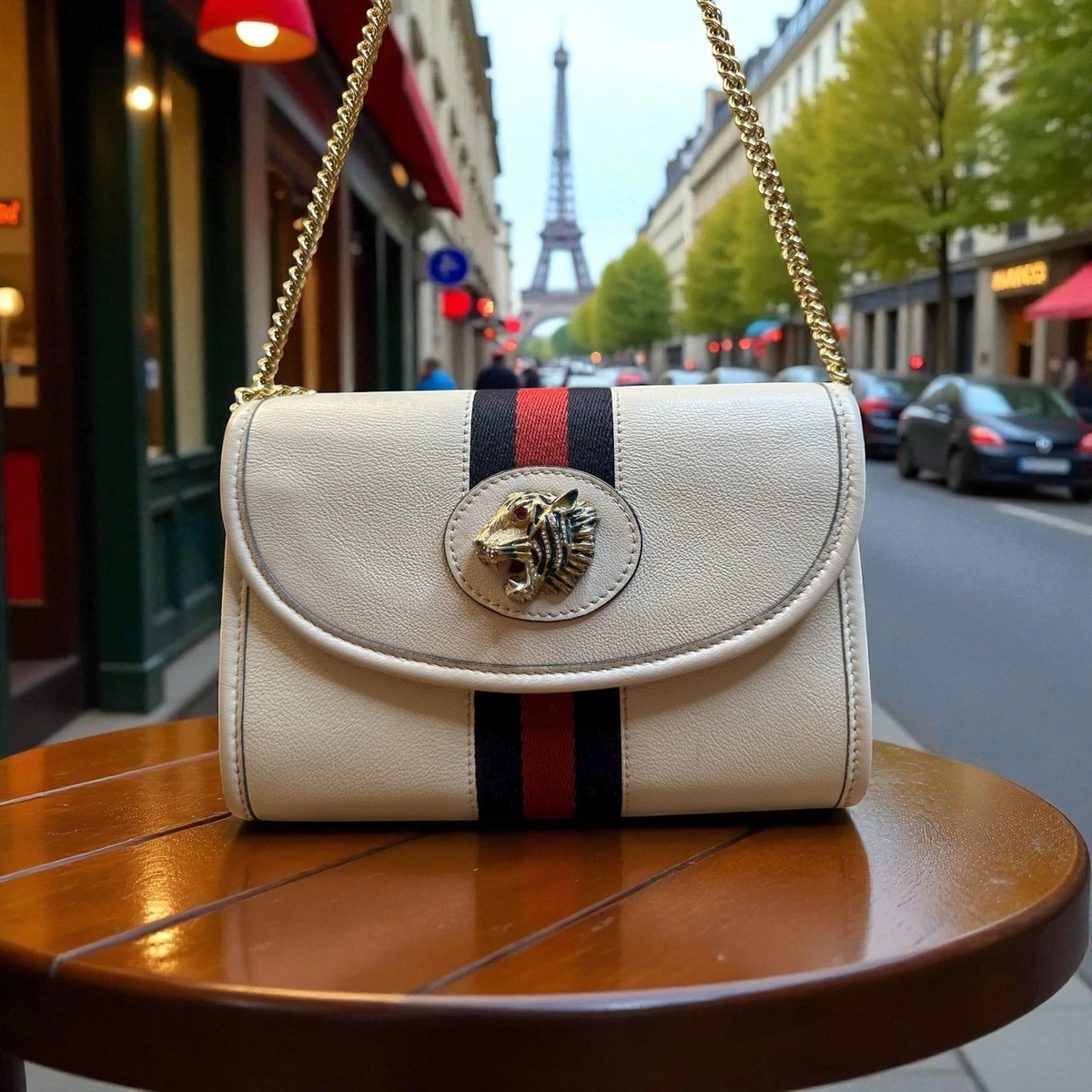 gucci rajah mini bag♡ 2way 白 美品 Gucci White Leather Rajah Mini Crossbody Bag | Yoogi's Closet