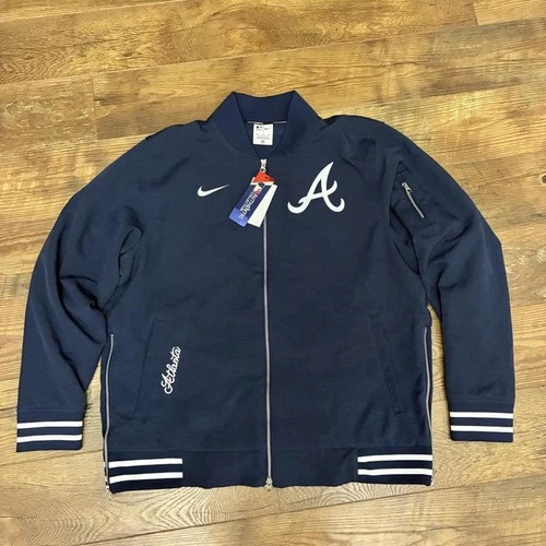 Nike Atlanta Braves MLB Dugout Bomber Jacket New XL - product listing photo