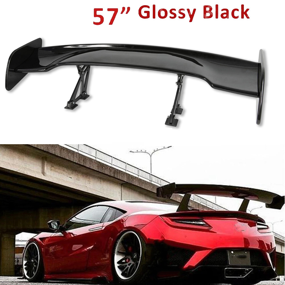 Glossy Black 57" Rear Spoiler Wing Truck GT-Style For Acura NSX Coupe
