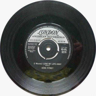 Gene Pitney Love My Life Away 7'' London HL9270 VG 1960