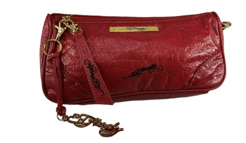 Y2K Ed Hardy Women’s Purse Clutch Bag Wallet Red - Picture 4 of 11