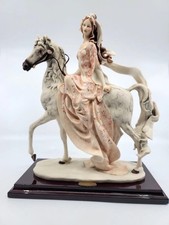 Giuseppe Armani   Lady on Horse    #695-F Sculpture 1985  Italy