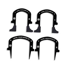 Putting Aid Set, 4-Pack Putting Gates for Golf With Stands Indoor Outdoor