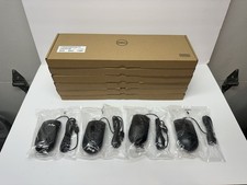 Lot of Dell USB Wired Keyboards and Optical Computer Mouse with Scroll Wheel