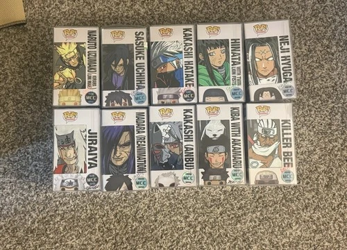Naruto Funko Pop Lot of 10 Pops w/ Box Art