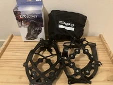 EXO SPIKES FOOTWEAR TRACTION BY KAHTOOLA SIZE MEDIUM BLACK NEW UNUSED