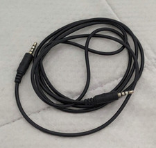 3.5 mm Aux to Aux 5 ft. Male to Male Black Cable for Audio Car Phone Adapter