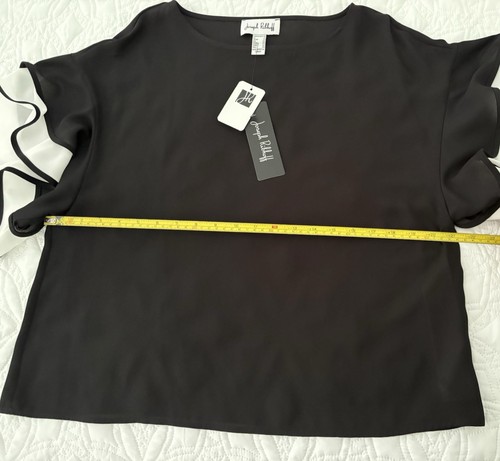 Joseph Ribkoff Blouse Top Black and White Batwing Sleeve Ladies Size UK 12 BNWT - Picture 7 of 12
