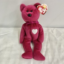 Ty Beanie Baby Valentina Bear Pink Valentine Plush 1998 with Tag