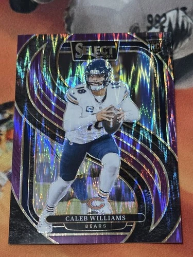 2024 Panini Select - Caleb Williams #114 Purple Shock Prizm /360 (RC)
