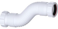 Universal Flexible Waste Pipe Connector - 1.1/2 Inch (40mm), Perfect for Shower