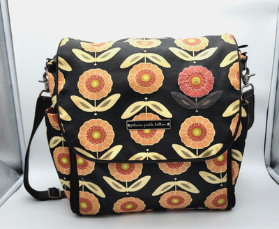 Petunia Pickle Bottom Boxy Diaper Bag Happiness in Hamburg Coated Canvas