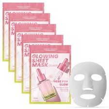 Sunday Essence Collagen Face Mask For Glass 5 Count Pack of 1 ,