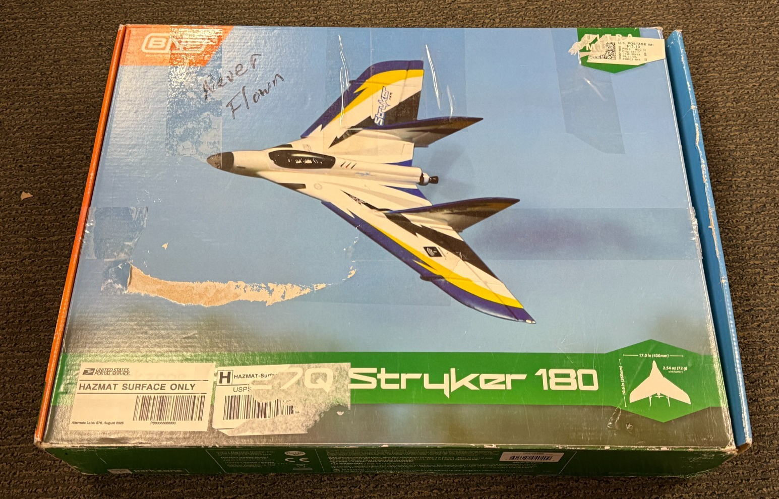 Stryker Rc Plane Rare New in Box Parkzone UMX F27 F-27 Stryker 180 RC Remote Control ...