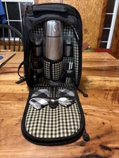 Picnic Outdoor Two Person Backpack Insulated Cooler Compartment Camping Hiking