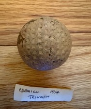 Antique Early Dimple Golf Ball 1914 Chemico Triumph Hickory Square Dimple