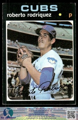 1971 Topps #424 Roberto Rodriguez Chicago Cubs 3.2E