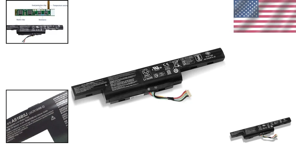 11.1V Lithium Battery Replacement for Acer Aspire E5-575G - 12 Month Warranty - Image 2 of 4