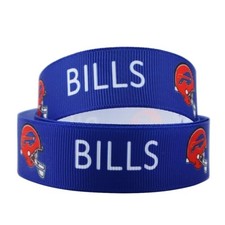 7/8" 1 yard Bills Football Buffalo Team Printed Grosgrain Ribbon 1059449