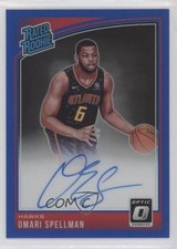 2018-19 Panini Donruss Optic Blue Prizm Signatures 25/49 Omari Spellman Auto 1u6
