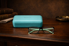 Tiffany & Co. TF2036 8055 Eyeglass Frames w/ Case & Cloth | Mint Green & Black